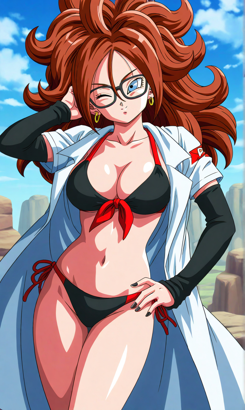 Android 21 (Dragon Ball) Rule 34 Image