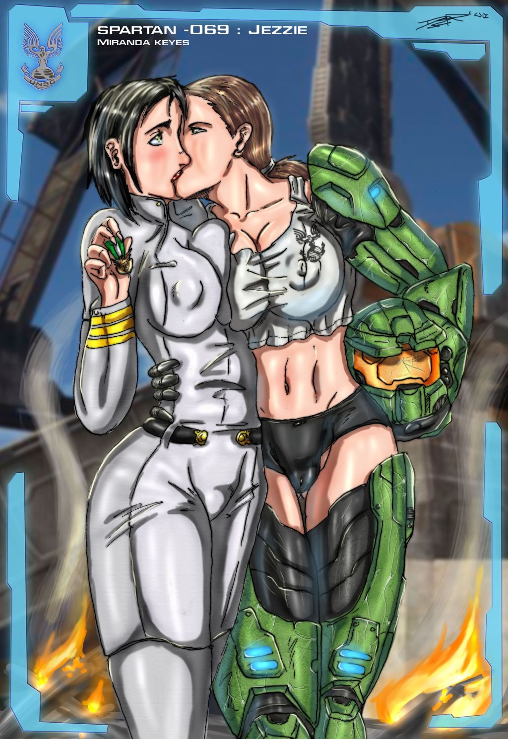 Female Spartan (Halo) Rule 34 Image