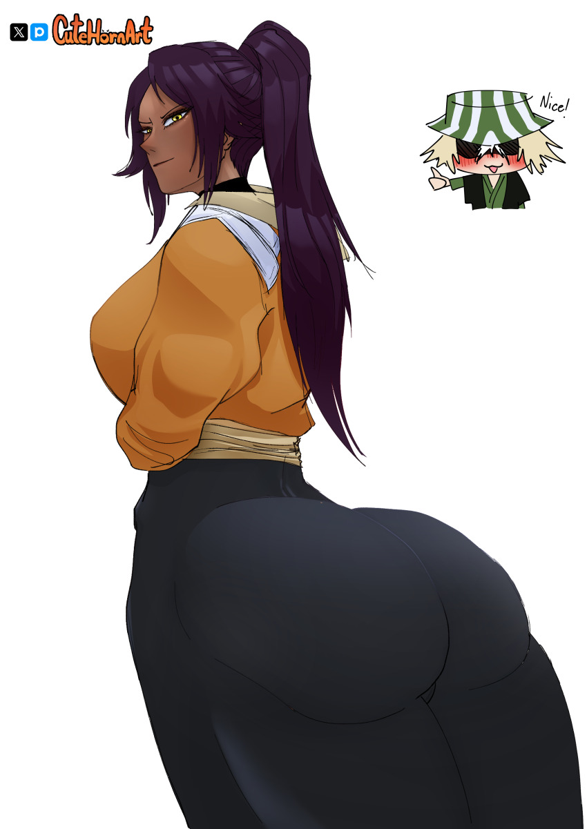 Shihouin Yoruichi (Bleach) Rule 34 Image