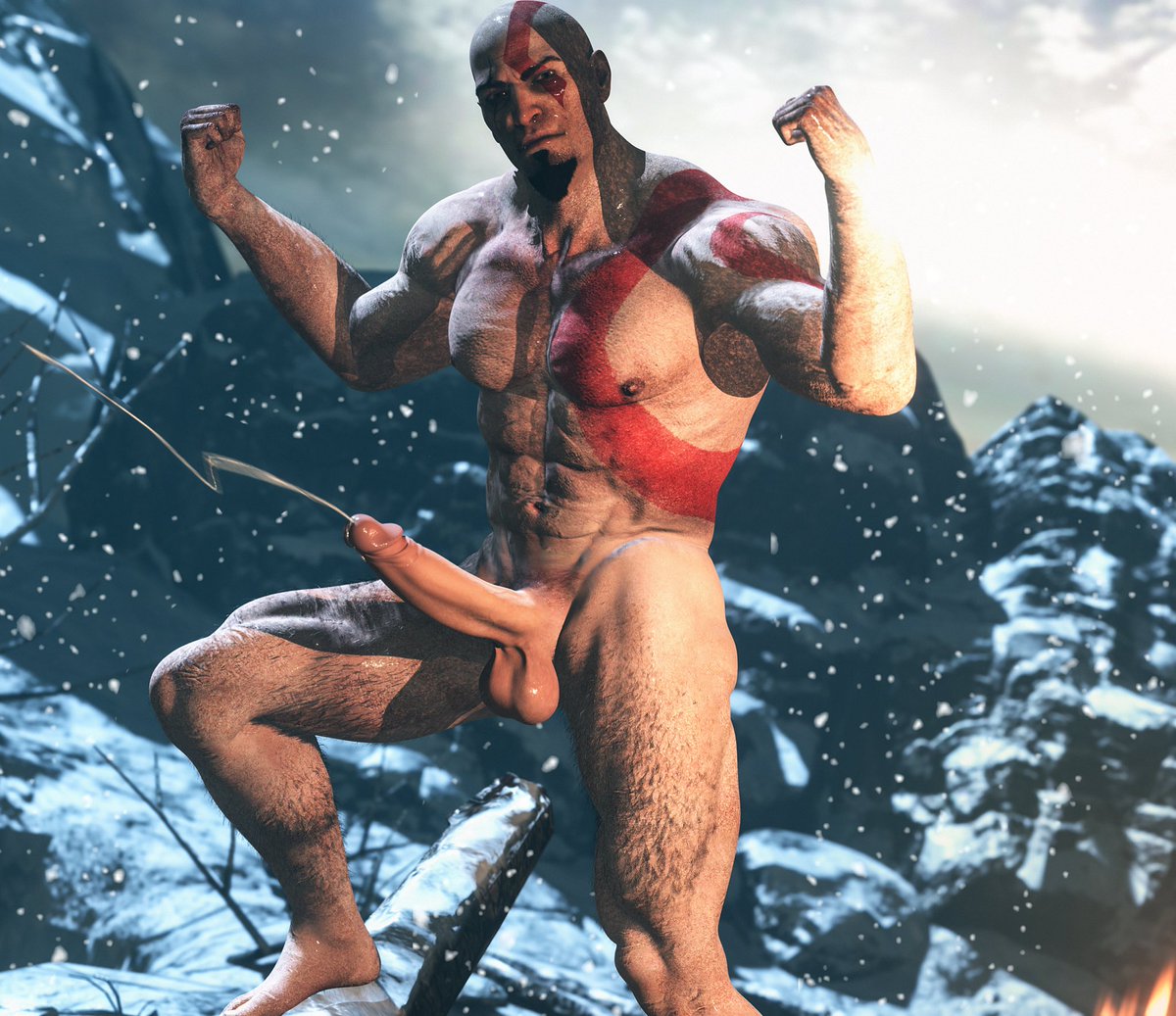 Kratos (God Of War) Rule 34 Image