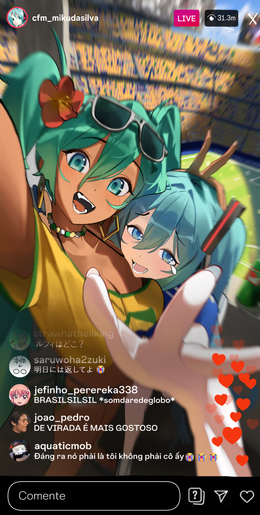 Brazilian Miku (2026 Fifa World Cup) Rule 34 Image