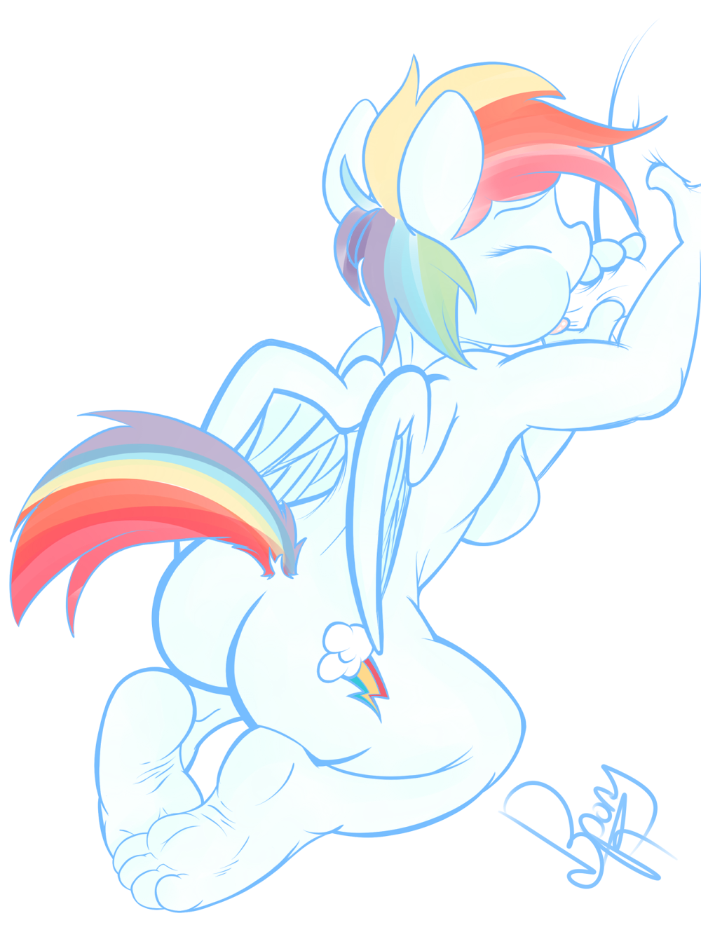Rainbow Dash (Mlp) Rule 34 Image