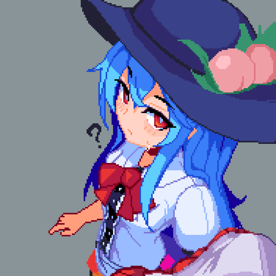 Hinanawi Tenshi (Touhou) Rule 34 Image