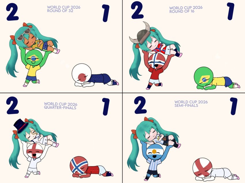Argentinian Miku (2026 Fifa World Cup) Rule 34 Image