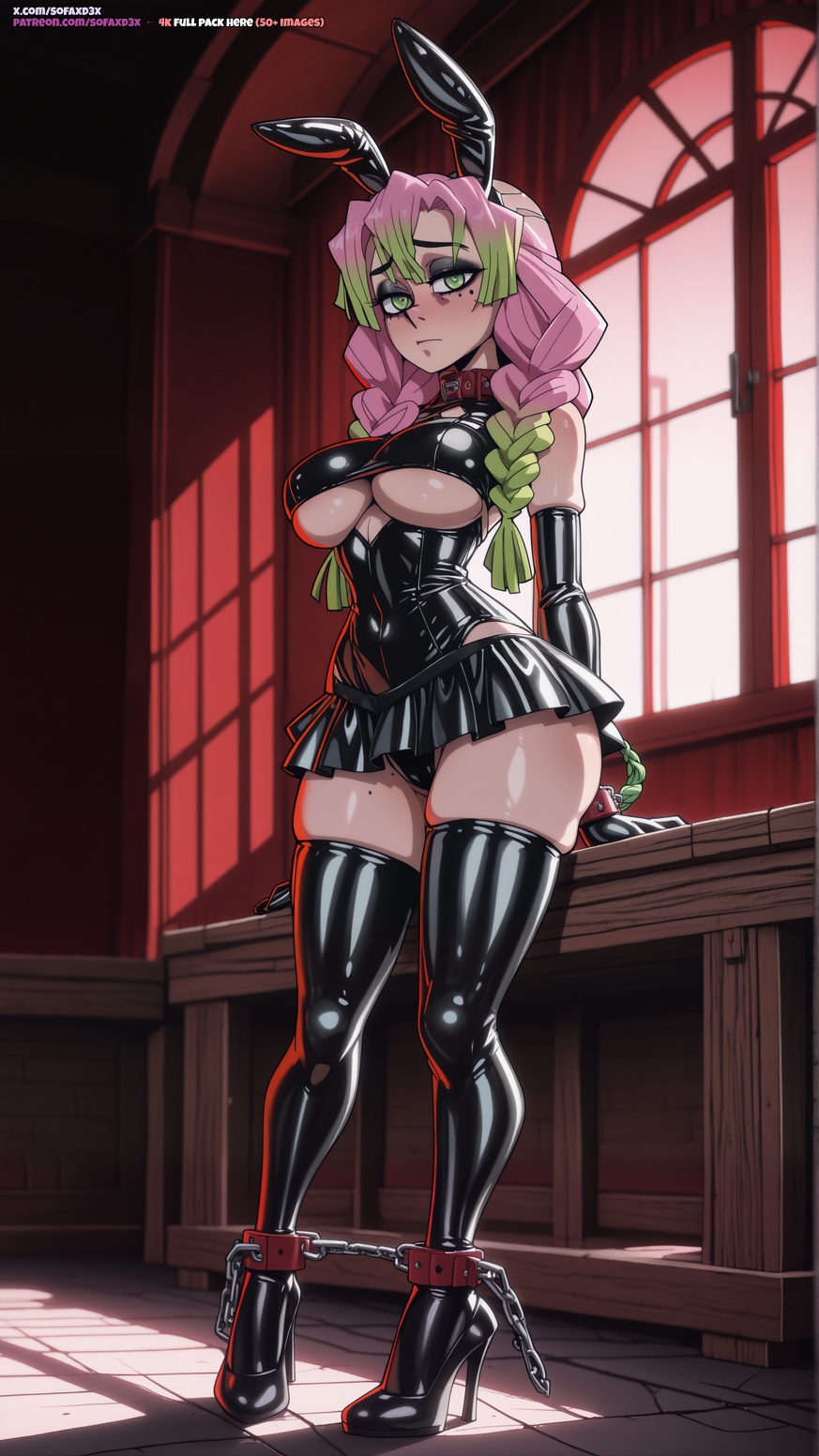 Kanroji Mitsuri (Demon Slayer) Rule 34 Image