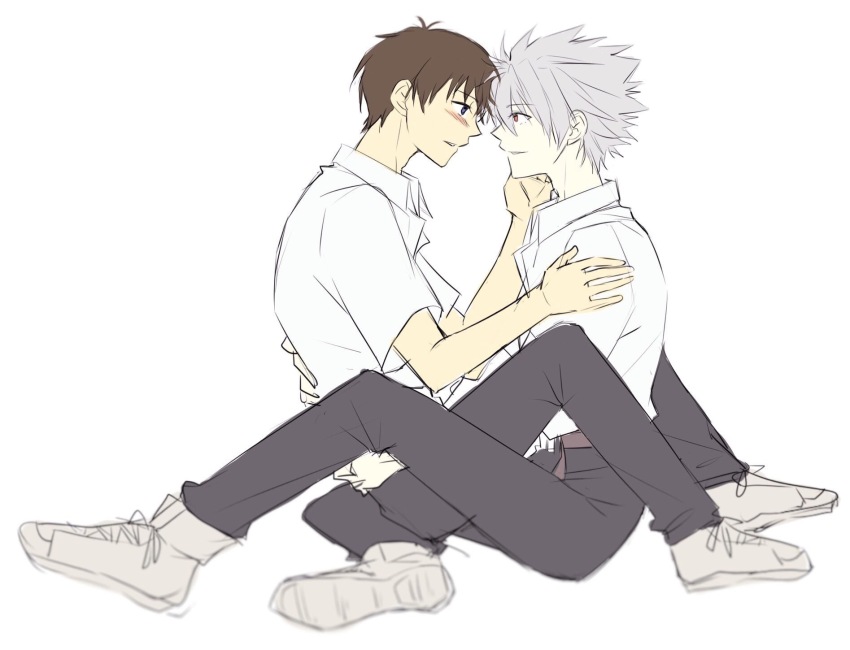 Ikari Shinji (Nagisa Kaworu) Rule 34 Image