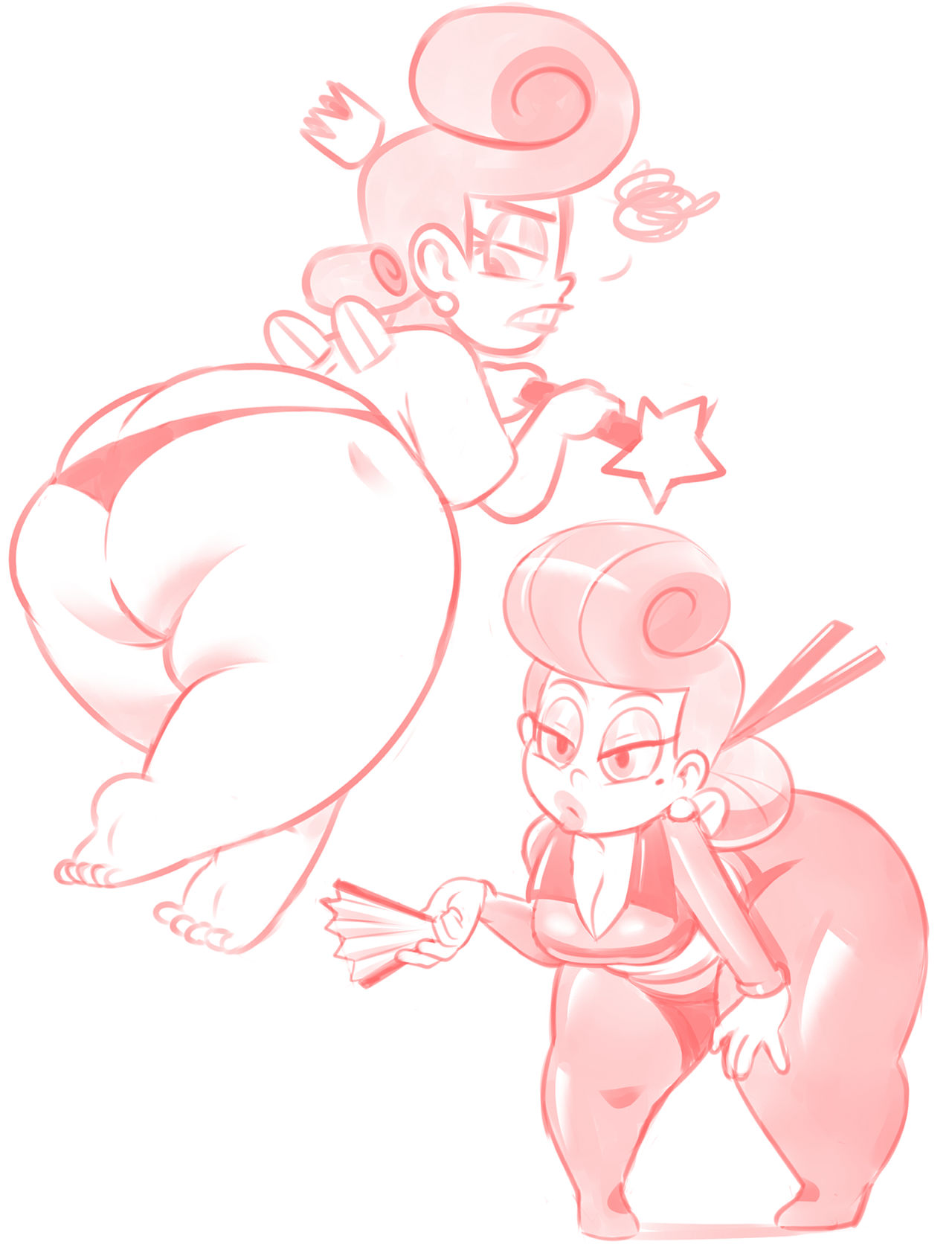 Wanda Fairywinkle-Cosma (The Fairly Oddparents) Rule 34 Image