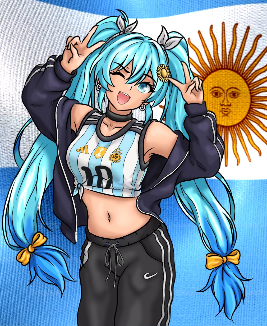 Argentinian Miku (2026 Fifa World Cup) Rule 34 Image