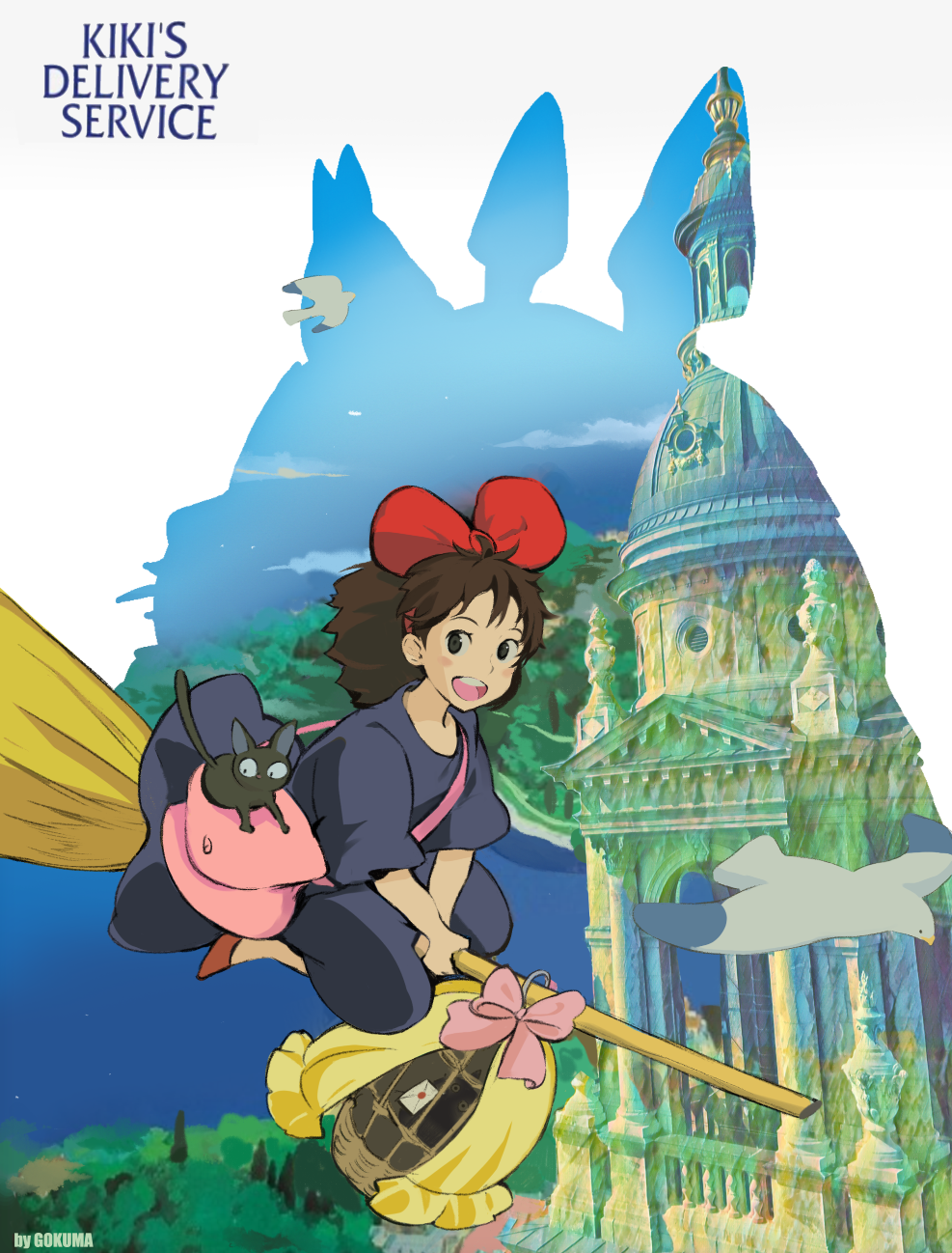 Totoro (Jiji (Majo No Takkyuubin)) Rule 34 Image