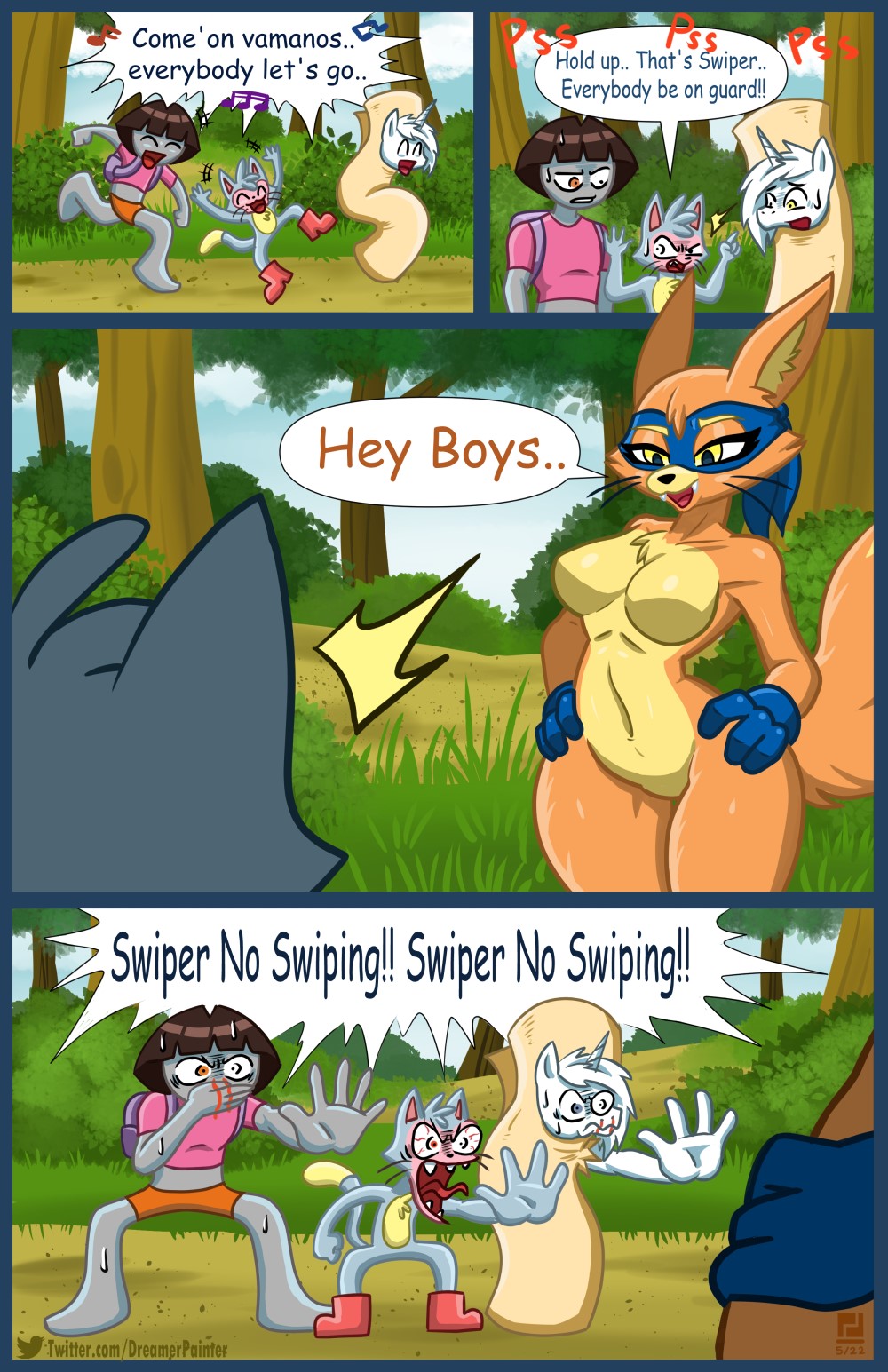 Boots The Monkey (Dora The Explorer) Rule 34 Image