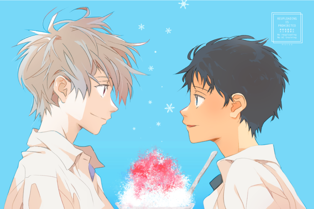 Ikari Shinji (Nagisa Kaworu) Rule 34 Image
