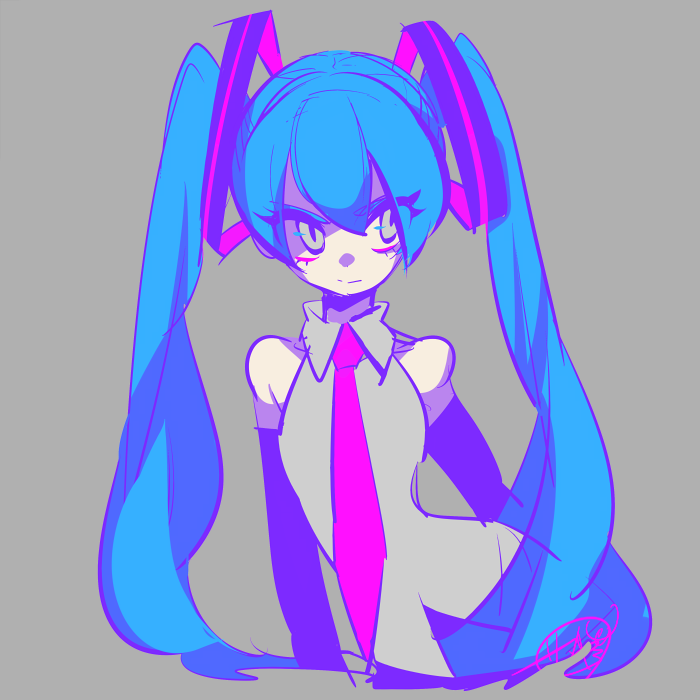Hatsune Miku (Vocaloid) Rule 34 Image