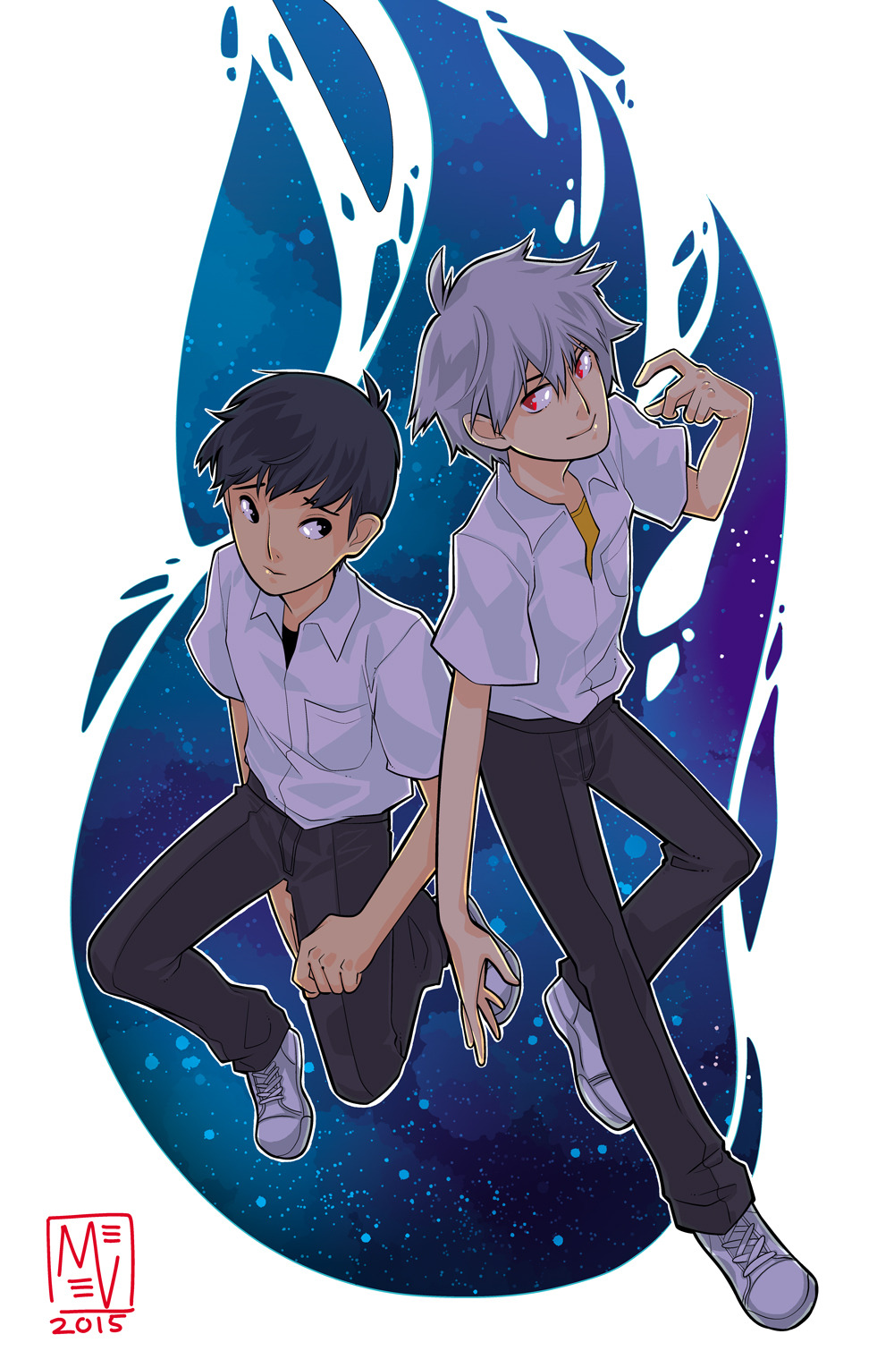 Ikari Shinji (Nagisa Kaworu) Rule 34 Image