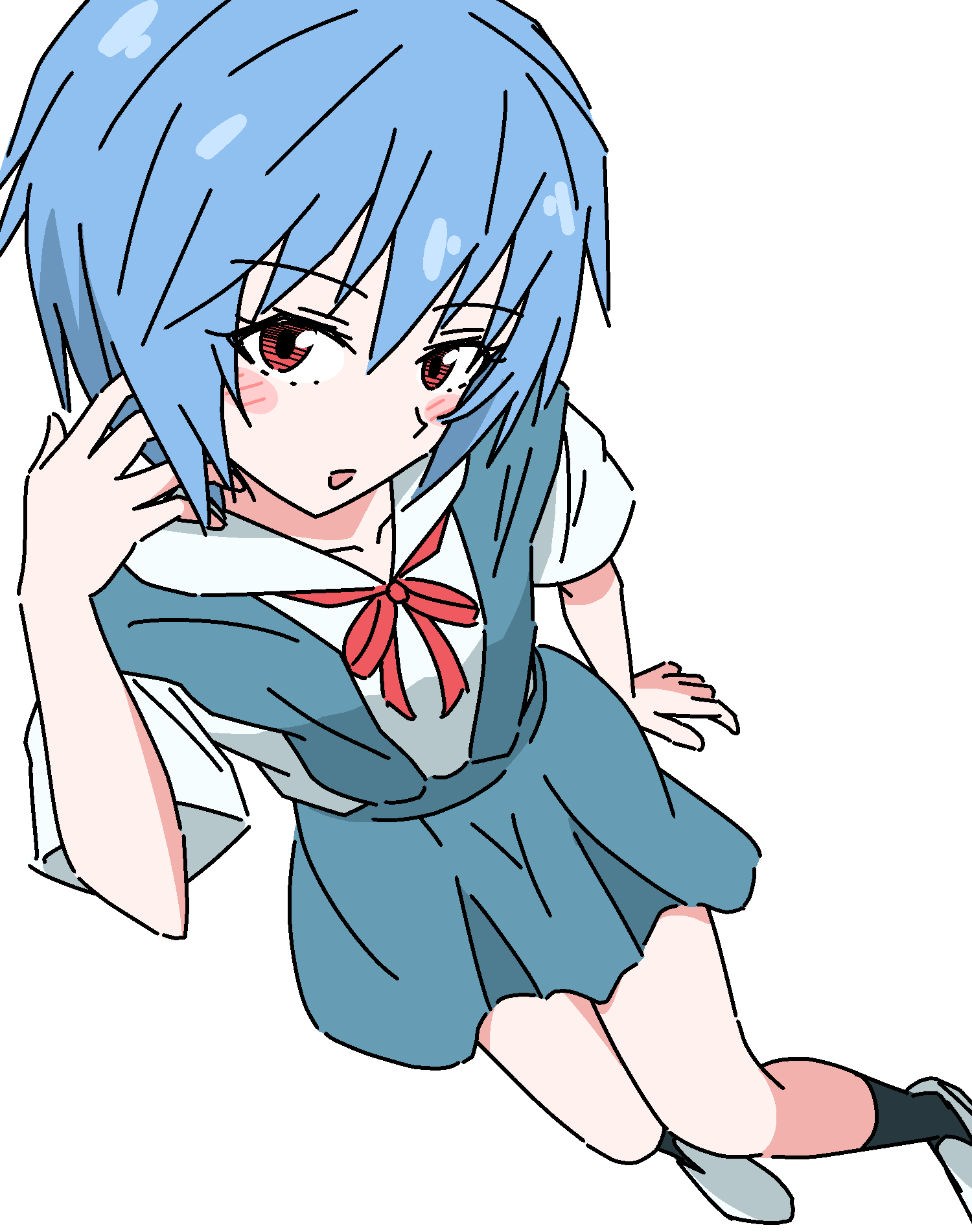 Ayanami Rei (Neon Genesis Evangelion) Rule 34 Image