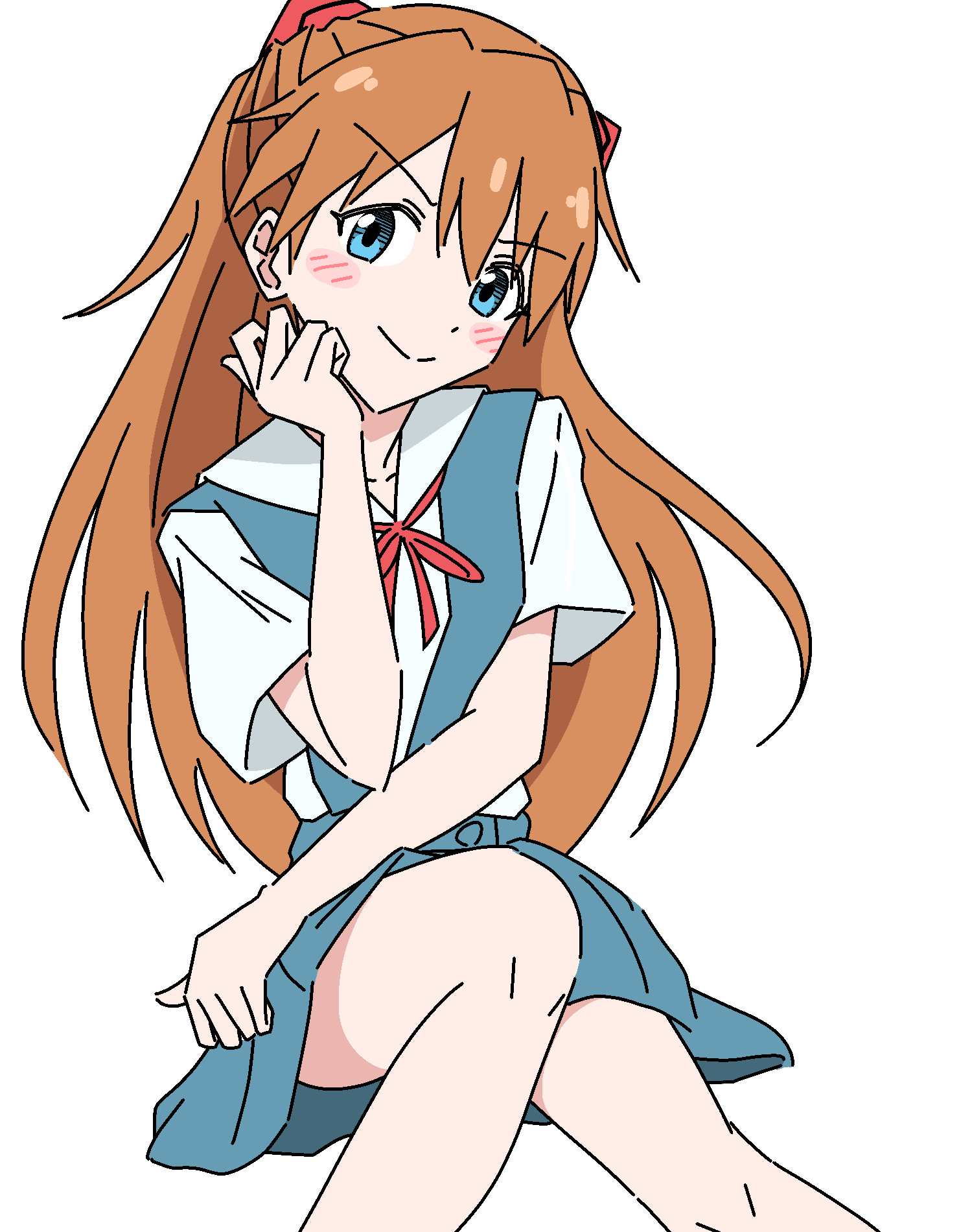 Souryuu Asuka Langley (Neon Genesis Evangelion) Rule 34 Image