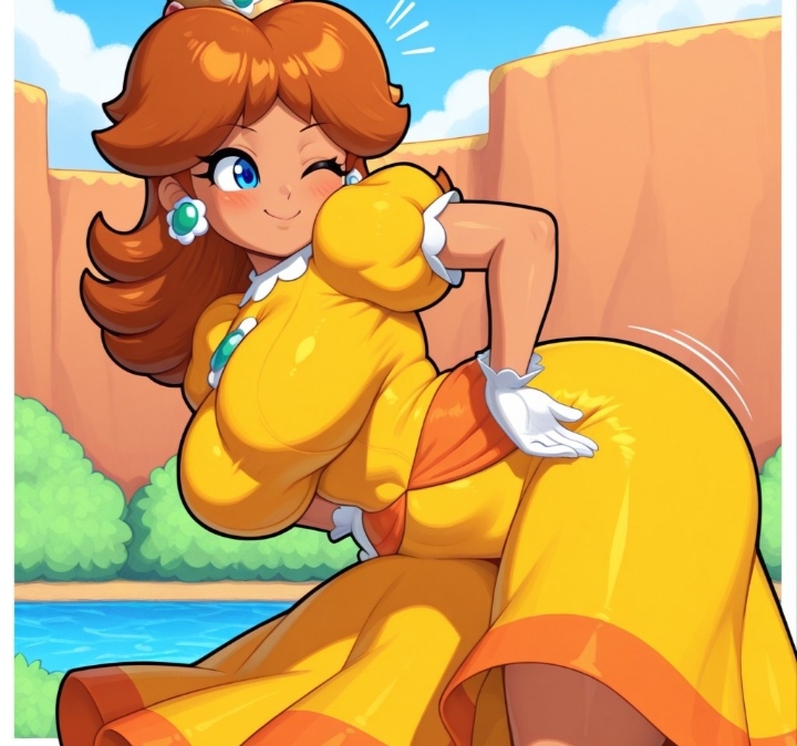 Princess Daisy (Mario (Series)) Rule 34 Image