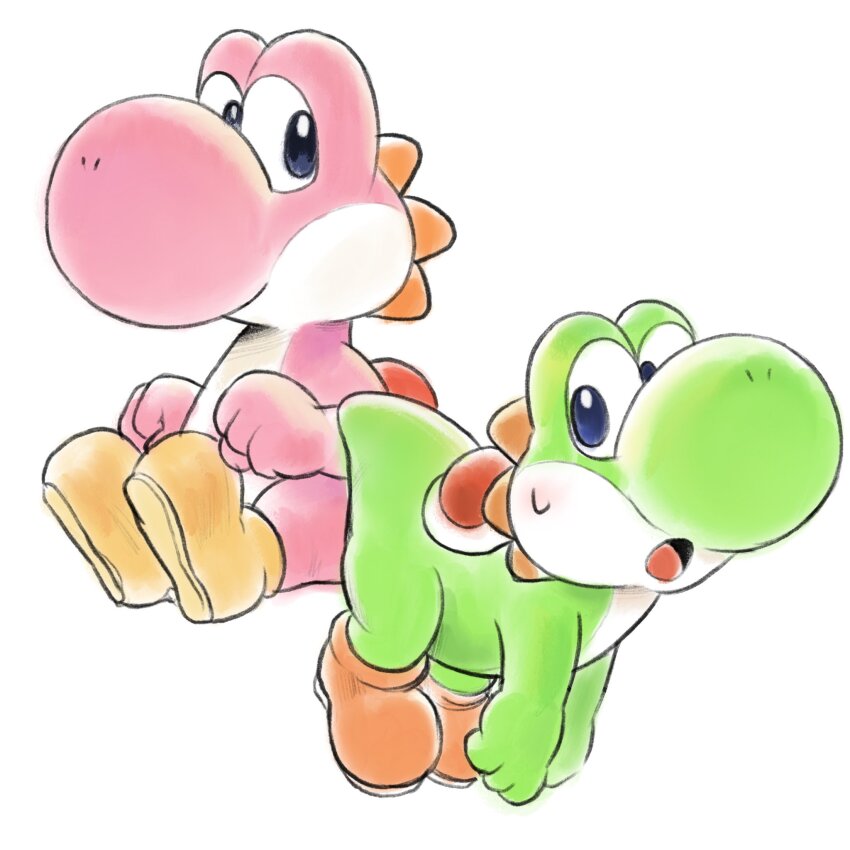 Pink Yoshi (Mario (Series)) Rule 34 Image