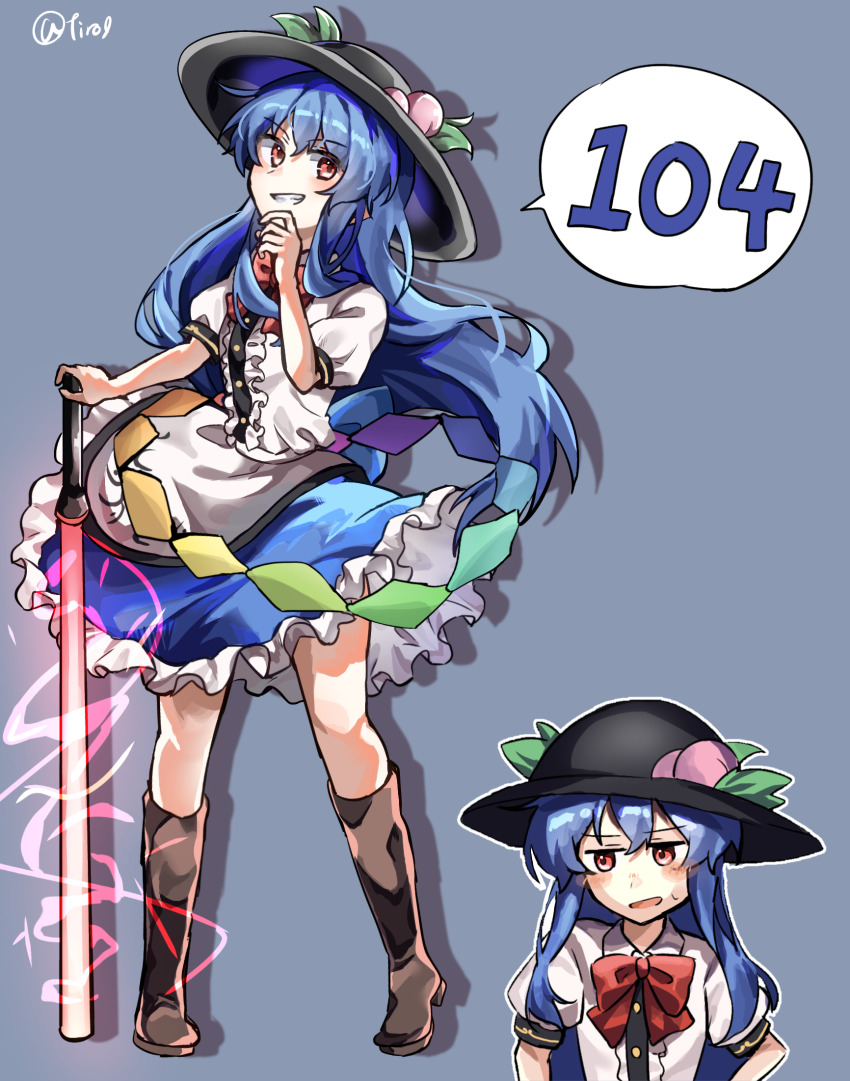 Hinanawi Tenshi (Touhou) Rule 34 Image