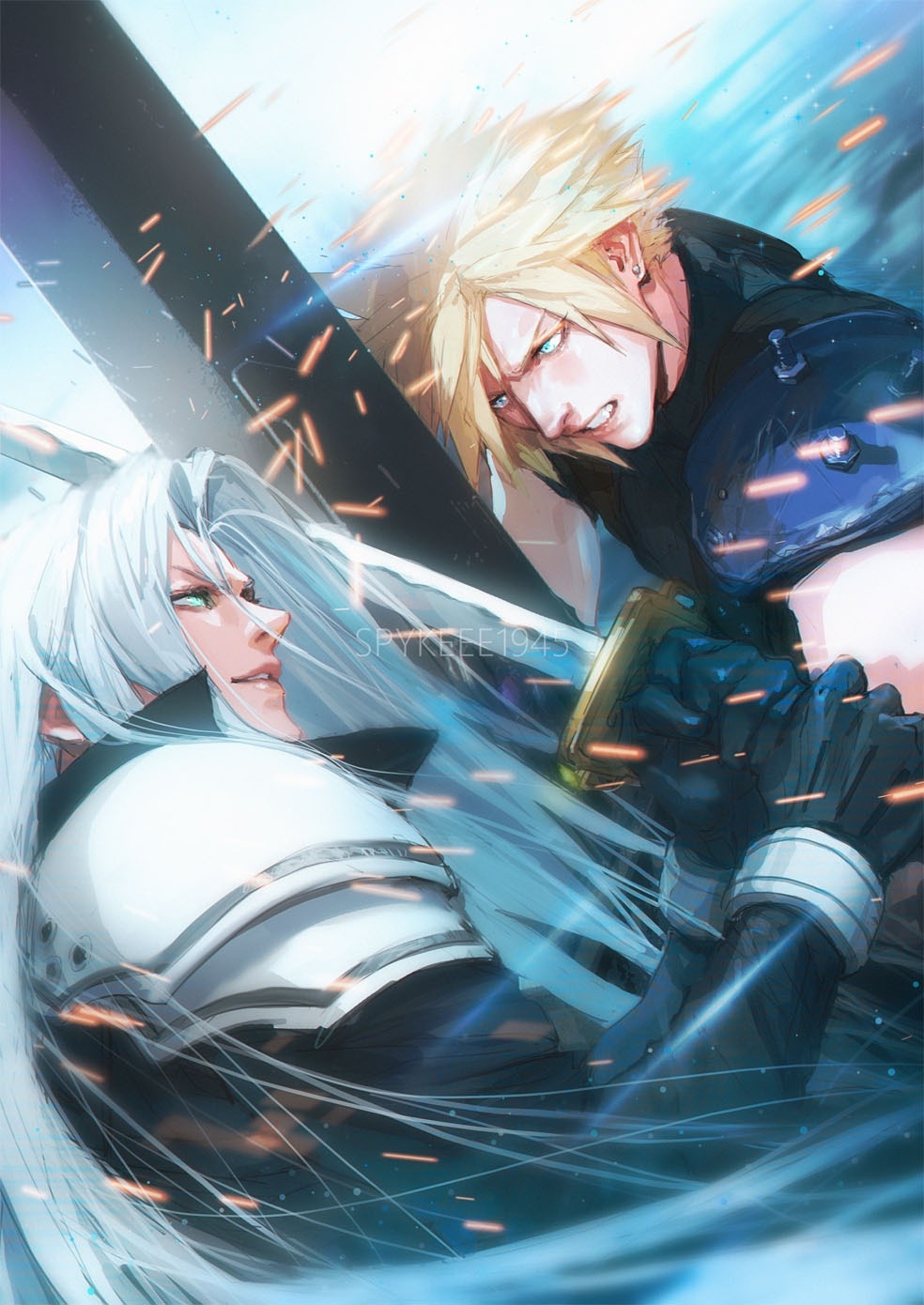 Cloud Strife (Clash) Rule 34 Image