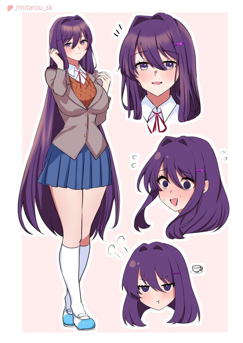 Yuri (Doki Doki Literature Club) Rule 34 Image