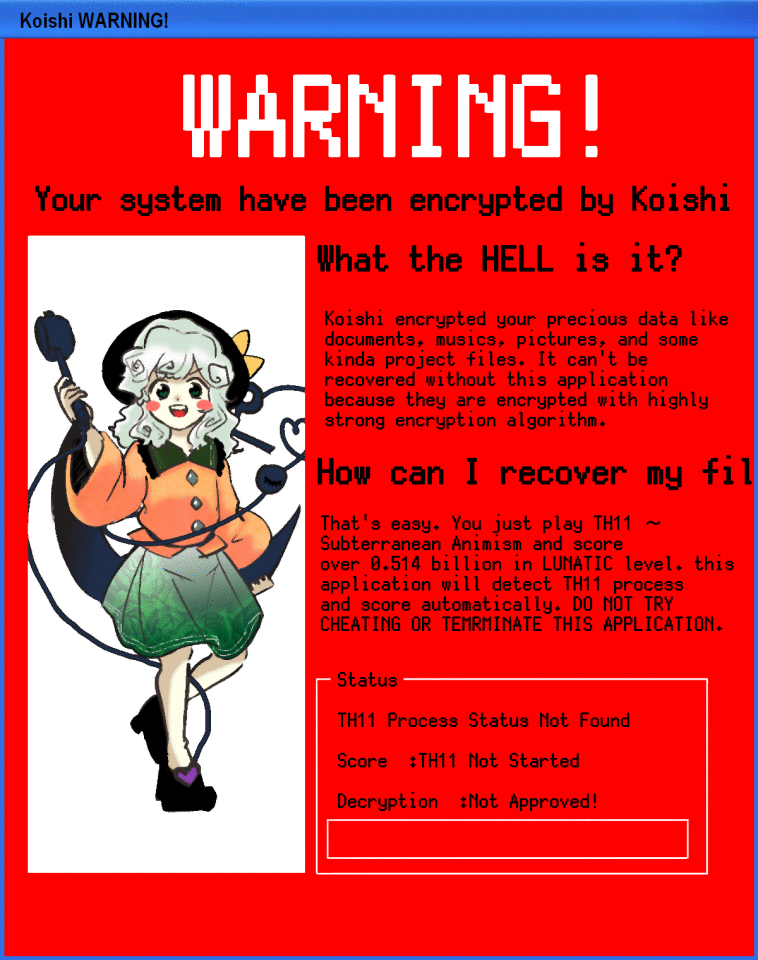 Komeiji Koishi (Touhou) Rule 34 Image