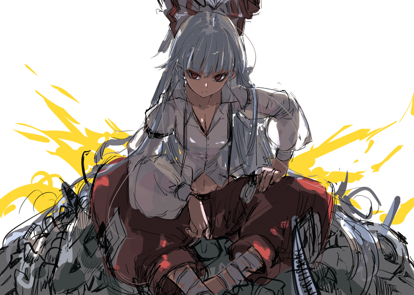 Fujiwara No Mokou (Touhou) Rule 34 Image