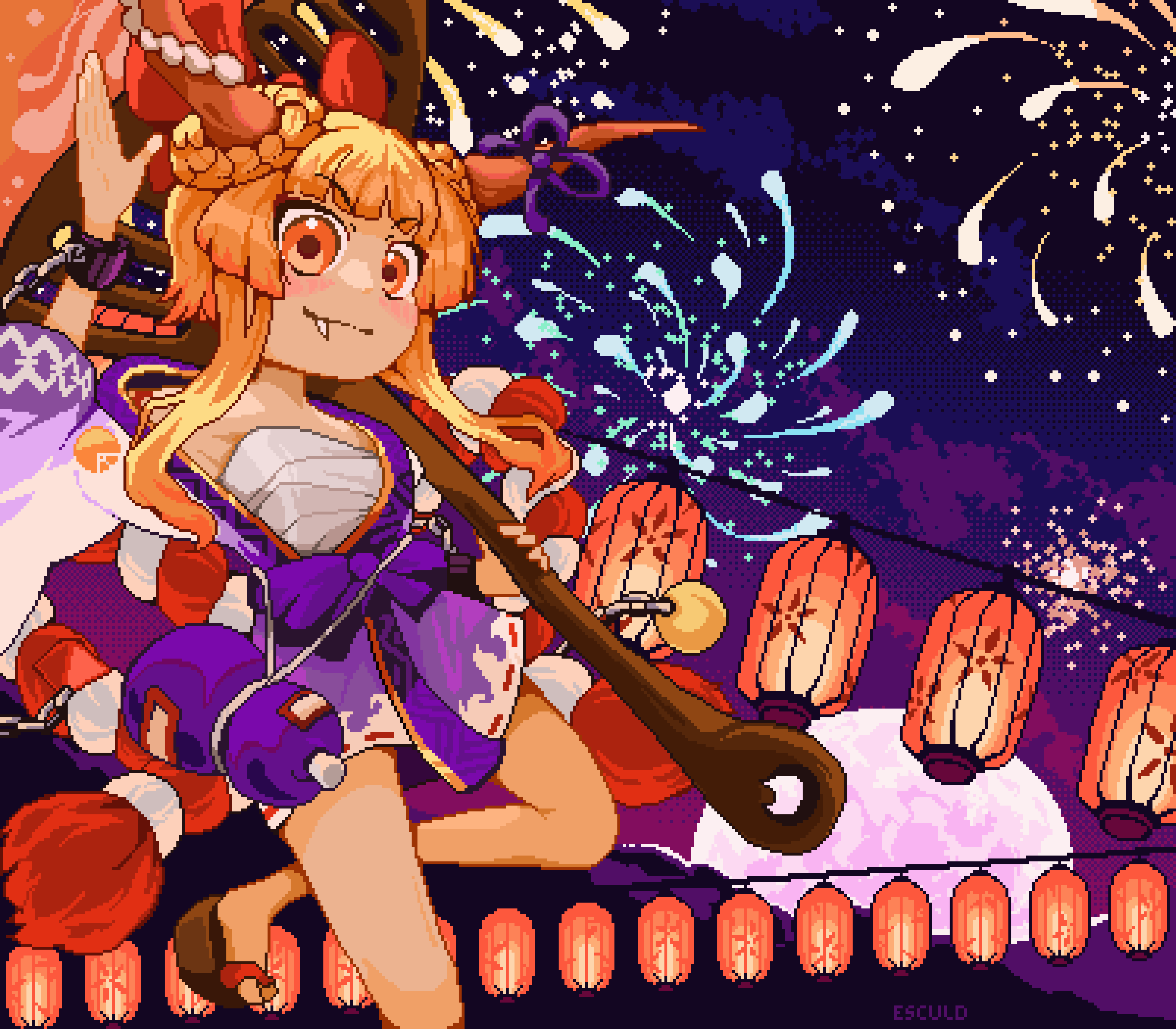 Ibuki Suika (Touhou) Rule 34 Image