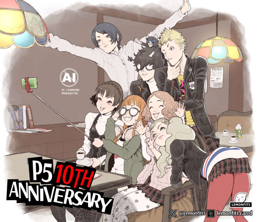 Amamiya Ren (Morgana (Persona 5)) Rule 34 Image