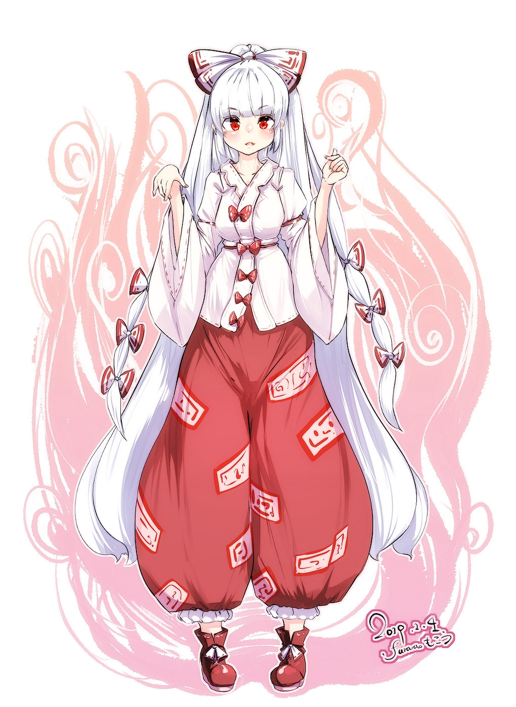 Fujiwara No Mokou (Touhou) Rule 34 Image