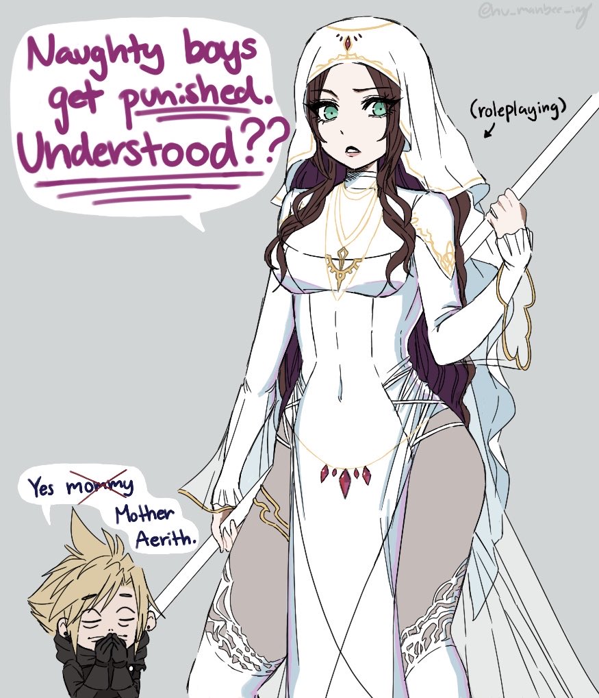 Aerith Gainsborough (Final Fantasy) Rule 34 Image