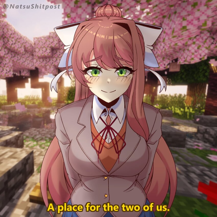 Monika (Doki Doki Literature Club) Rule 34 Image
