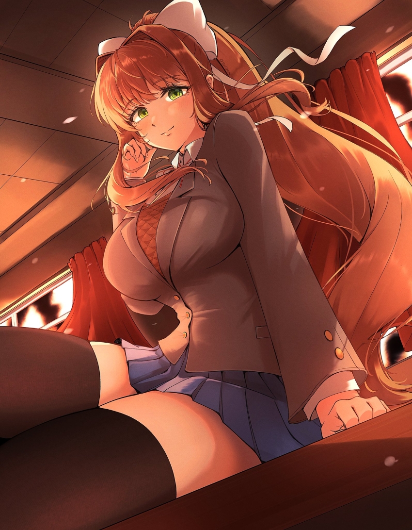 Monika (Doki Doki Literature Club) Rule 34 Image