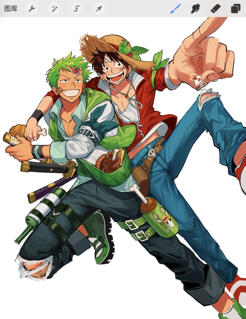 Roronoa Zoro (Monkey D. Luffy) Rule 34 Image