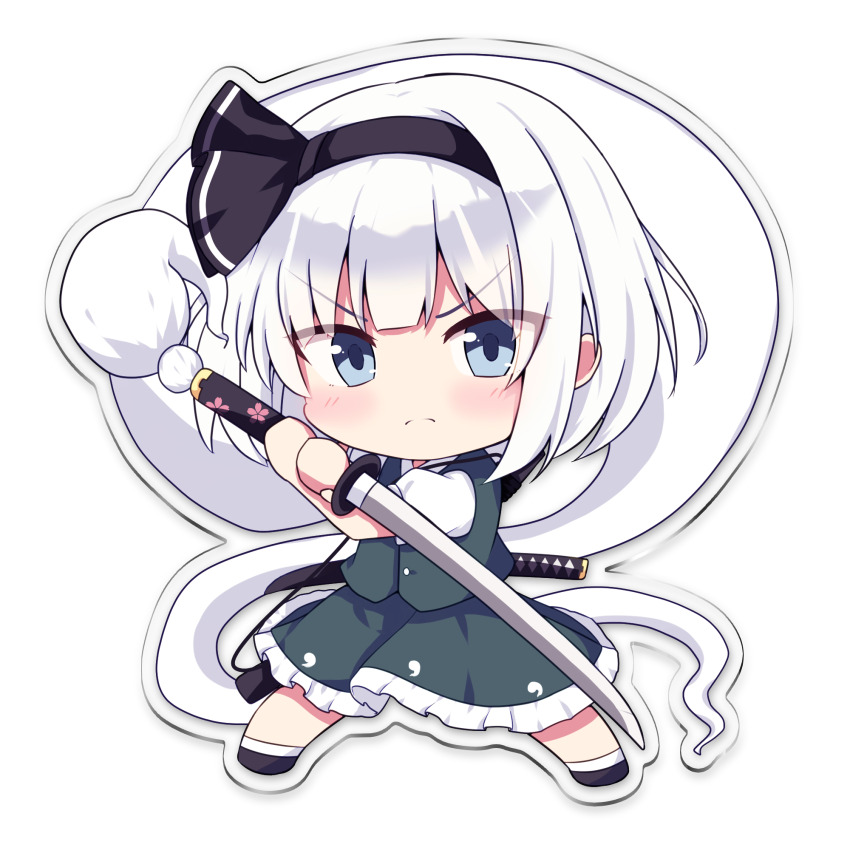 Konpaku Youmu (Touhou) Rule 34 Image