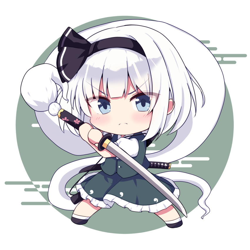Konpaku Youmu (Touhou) Rule 34 Image
