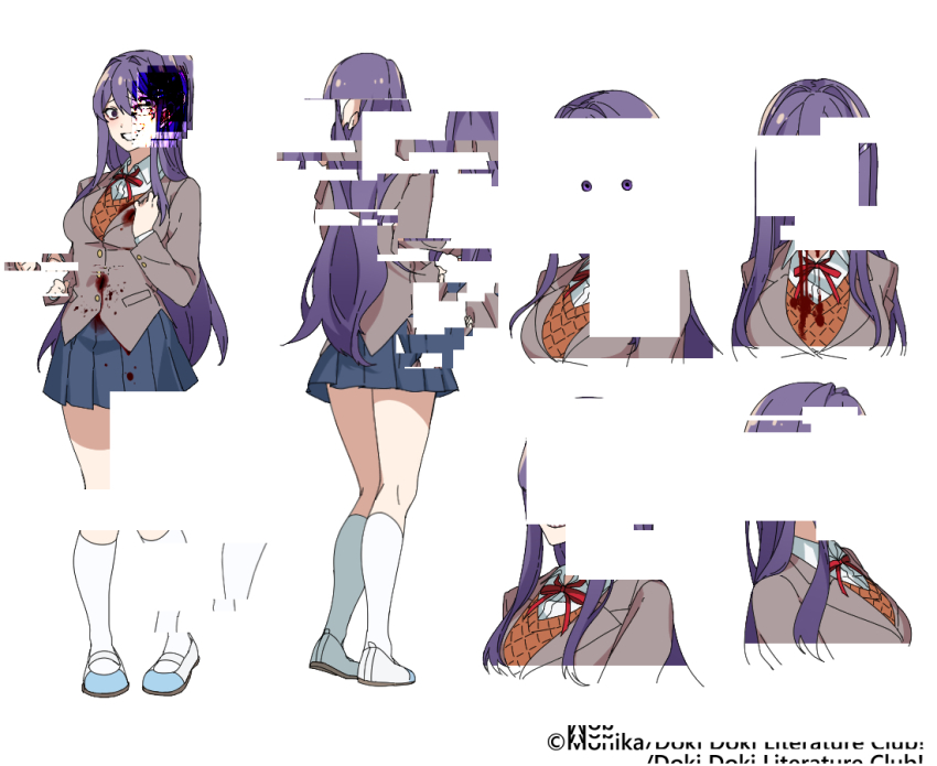 Yuri (Doki Doki Literature Club) Rule 34 Image