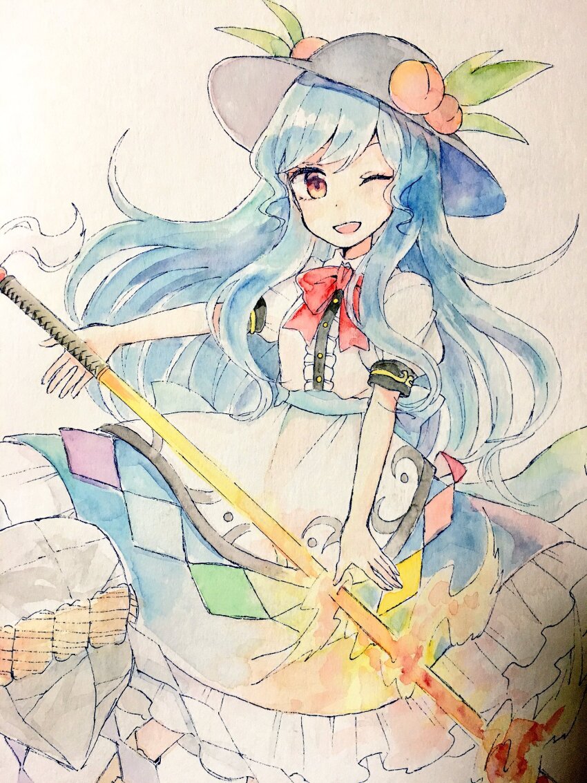 Hinanawi Tenshi (Touhou) Rule 34 Image