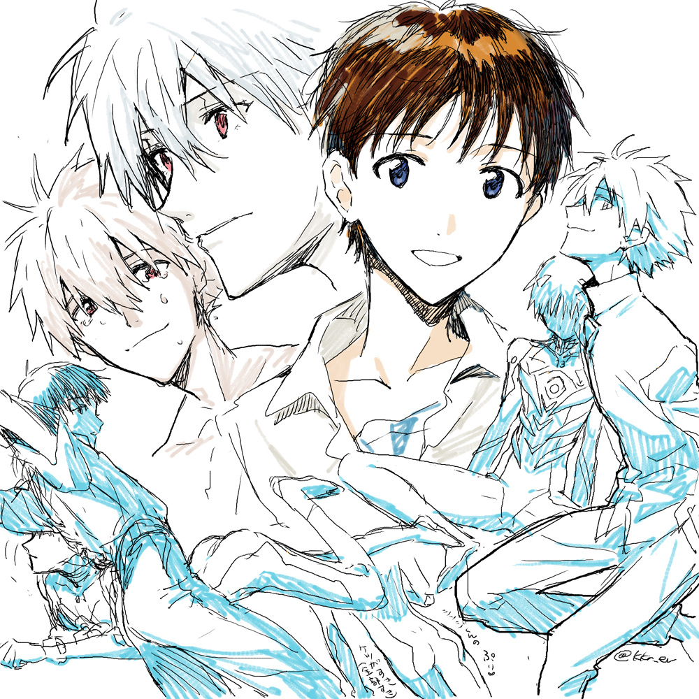 Ikari Shinji (Nagisa Kaworu) Rule 34 Image