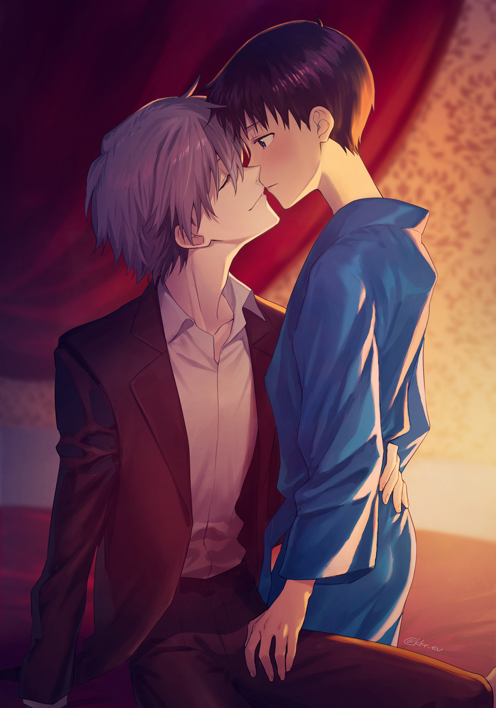 Ikari Shinji (Nagisa Kaworu) Rule 34 Image