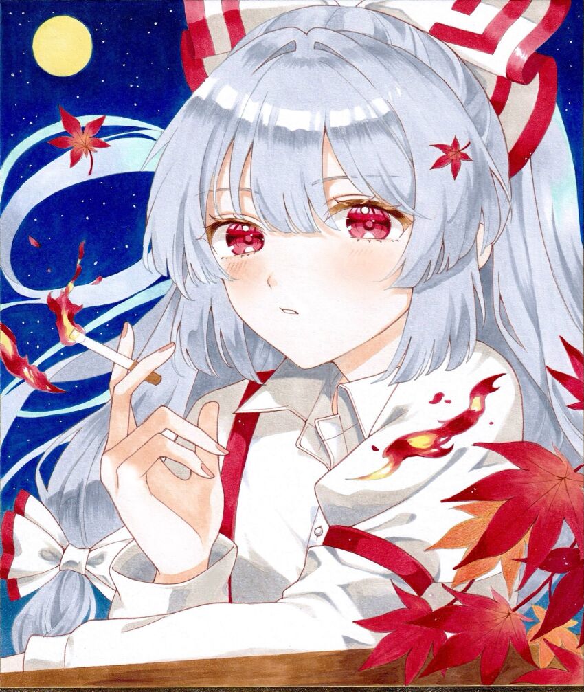 Fujiwara No Mokou (Touhou) Rule 34 Image