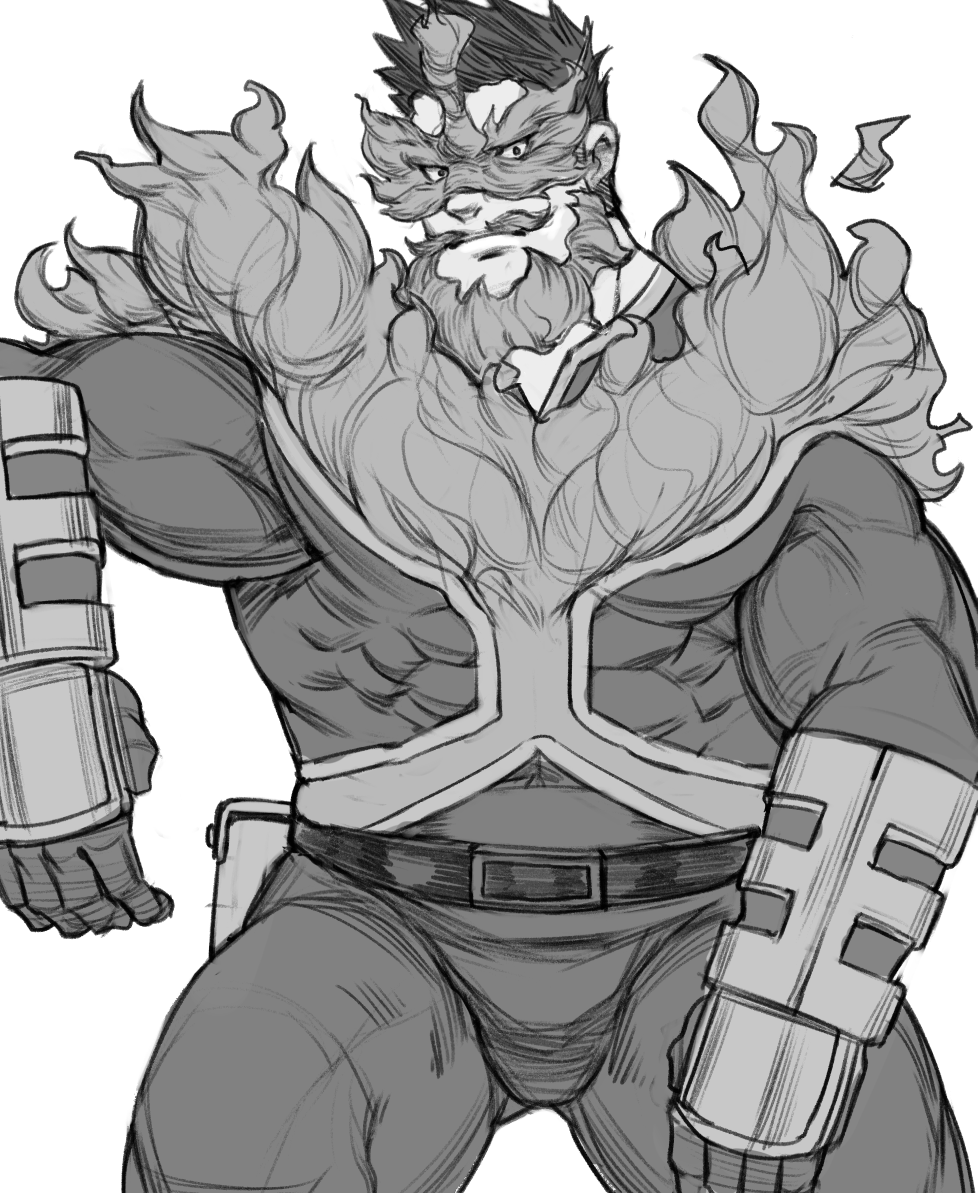 Endeavor (Boku No Hero Academia) Rule 34 Image