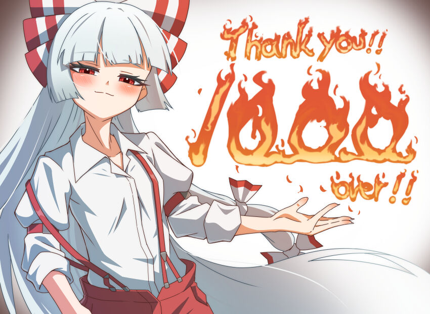 Fujiwara No Mokou (Touhou) Rule 34 Image