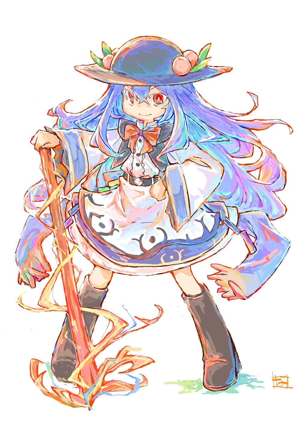 Hinanawi Tenshi (Touhou) Rule 34 Image