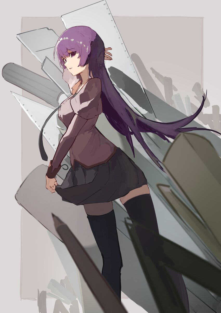 Senjougahara Hitagi (Bakemonogatari) Rule 34 Image