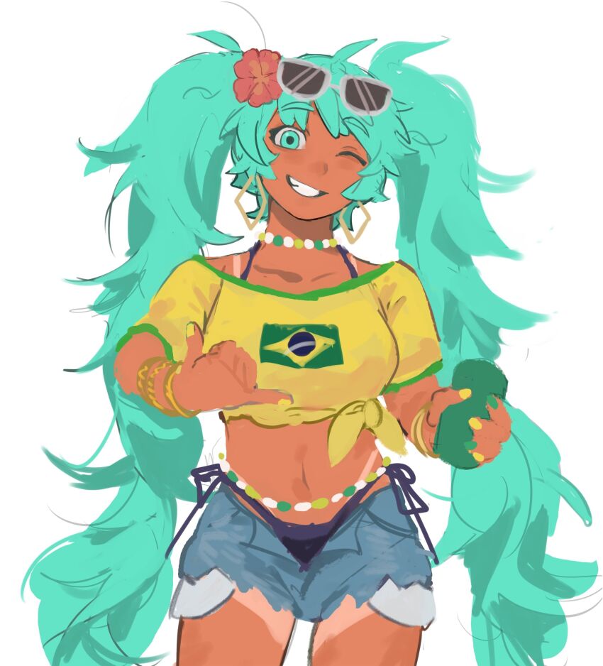 Brazilian Miku (Vocaloid) Rule 34 Image