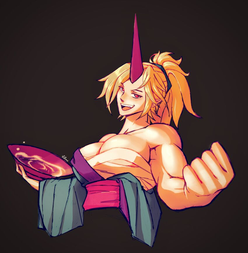Hoshiguma Yuugi (Touhou) Rule 34 Image