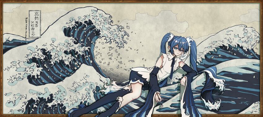 Hatsune Miku (Kanagawa Oki Nami Ura) Rule 34 Image
