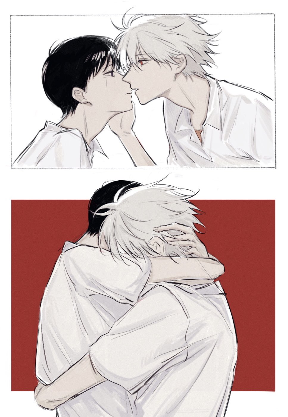 Ikari Shinji (Nagisa Kaworu) Rule 34 Image