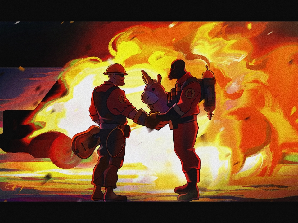 Red Pyro (Tf2) Rule 34 Image