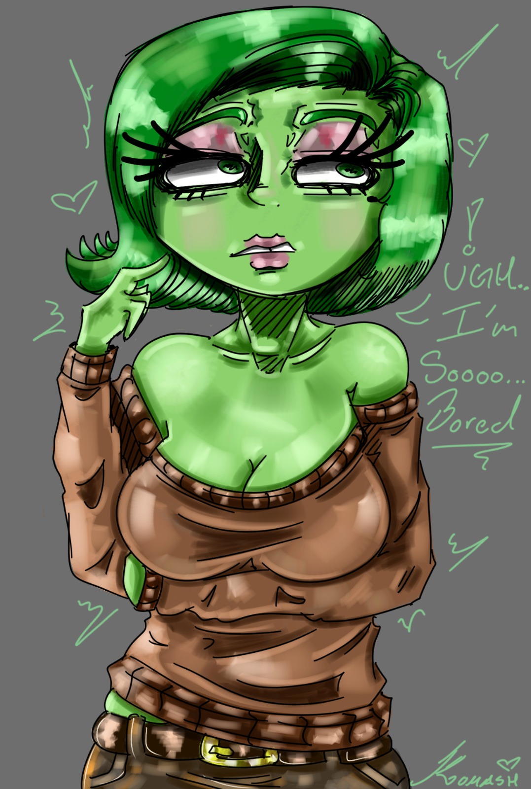 Disgust (Inside Out) Rule 34 Image